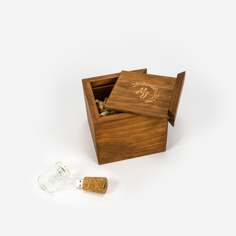 Boîte clé usb Wood 5